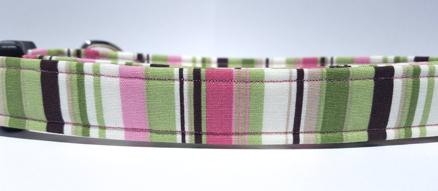Watermelon Stripes, Dog Collar, Summer Collar, Girl Collar, Boy Collar, Small Dog Collar, Large Dog Collar, Cat Collar