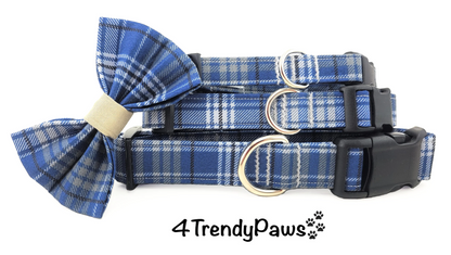 Blue Plaid Collar