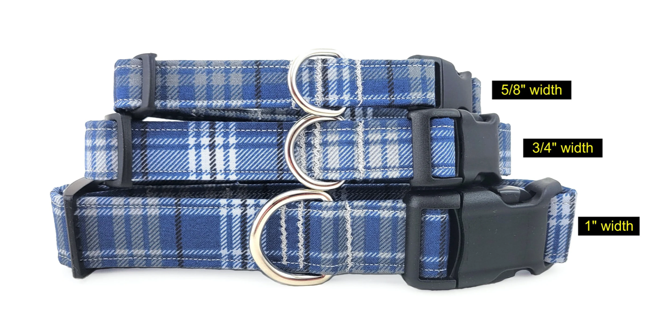 Blue Plaid Collar