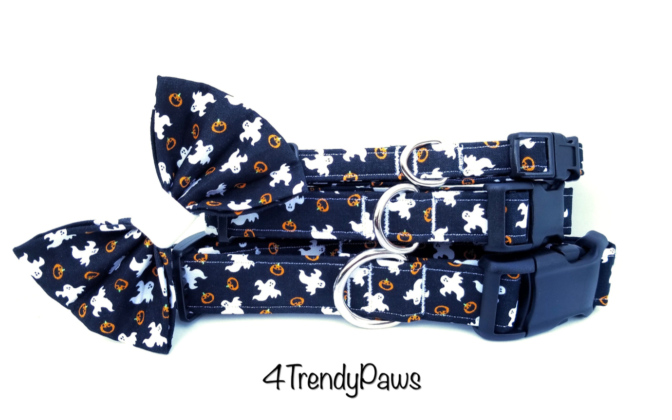 Ghosts and Pumpkins Collar