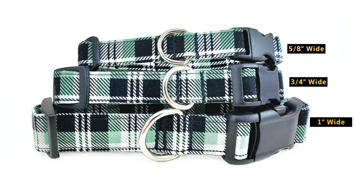 Green Plaid Collar