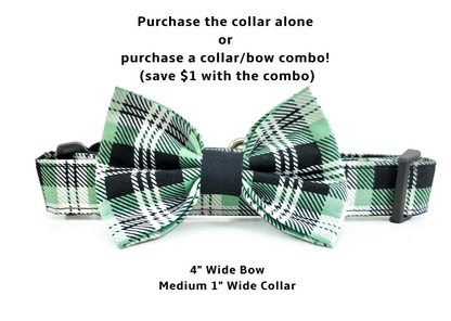 Green Plaid Collar