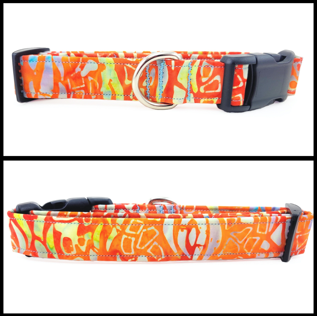 Orange Batik Collar