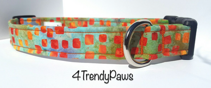 Orange Squares Collar