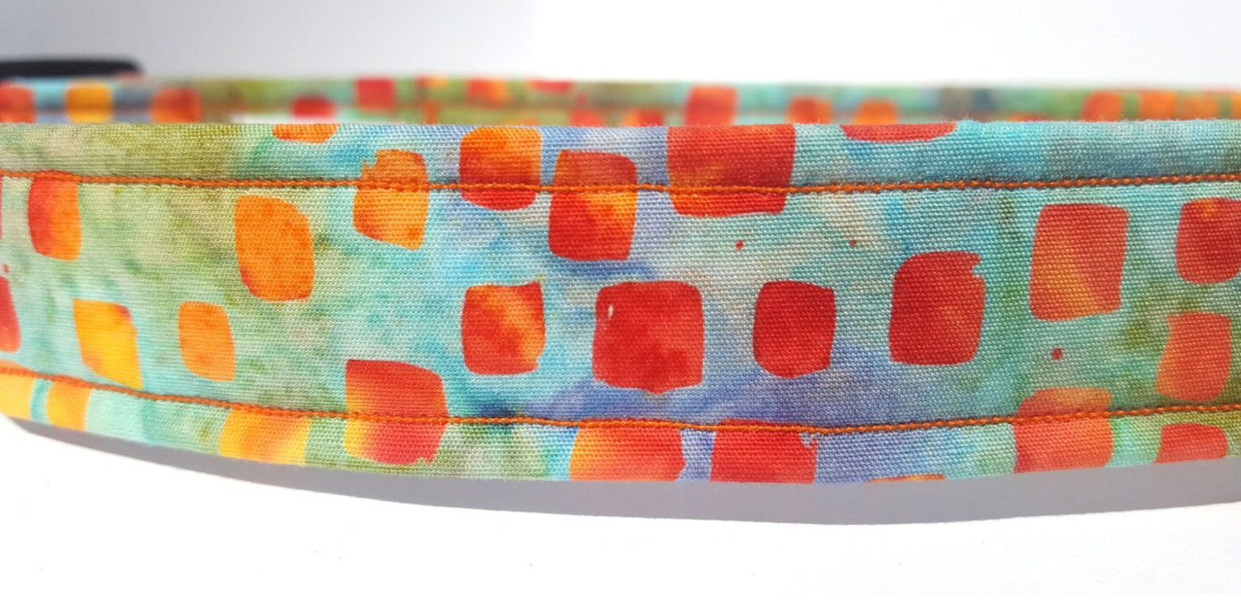 Orange Squares Collar