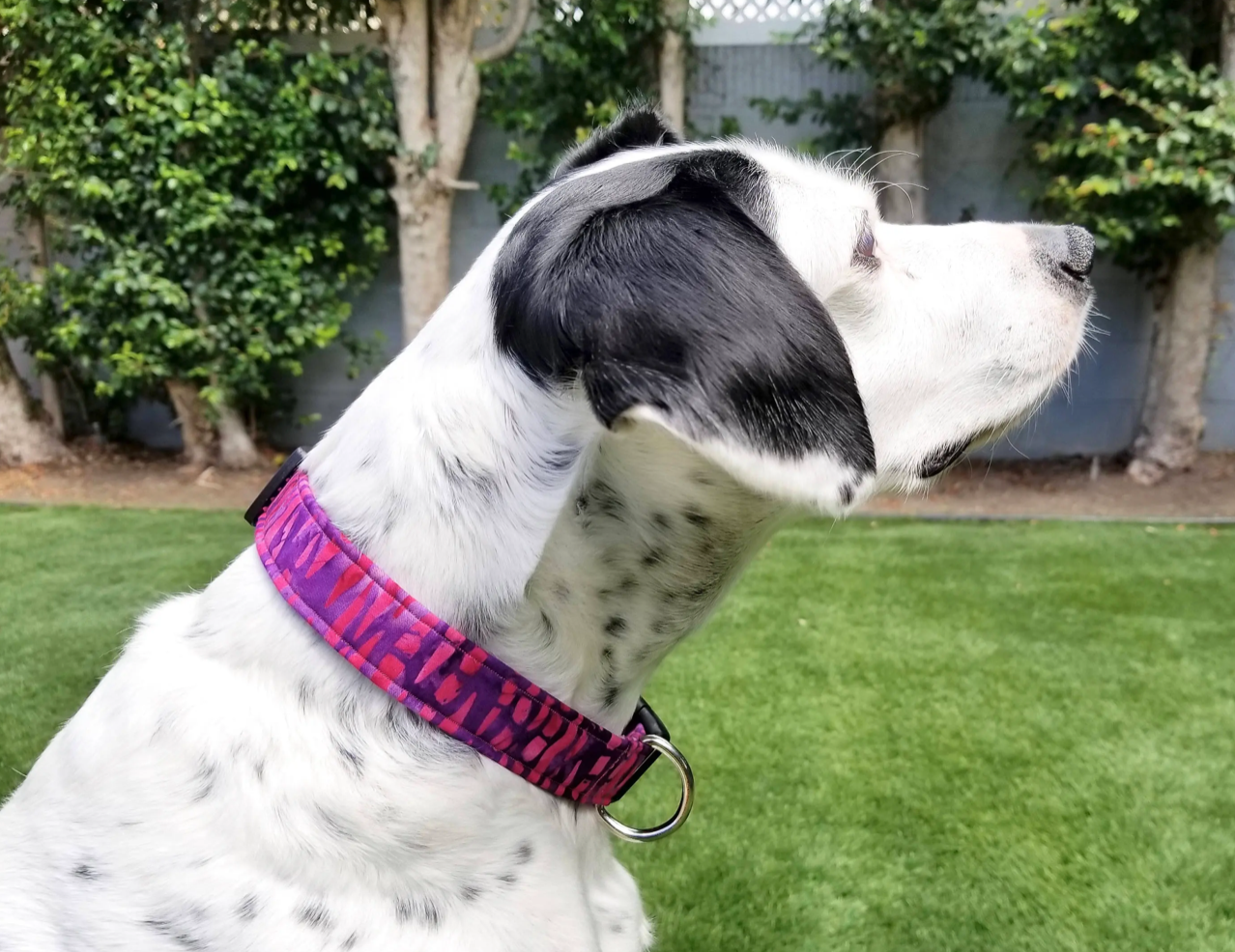 Pink and Purple Batik Collar