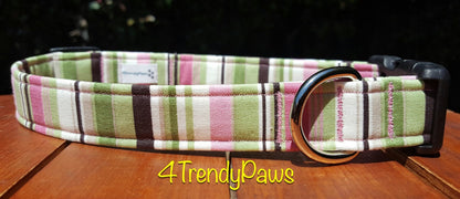 Watermelon Stripes, Dog Collar, Summer Collar, Girl Collar, Boy Collar, Small Dog Collar, Large Dog Collar, Cat Collar