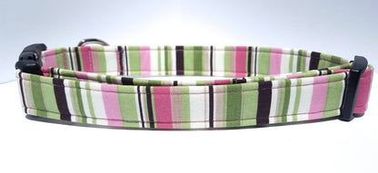 Watermelon Stripes, Dog Collar, Summer Collar, Girl Collar, Boy Collar, Small Dog Collar, Large Dog Collar, Cat Collar