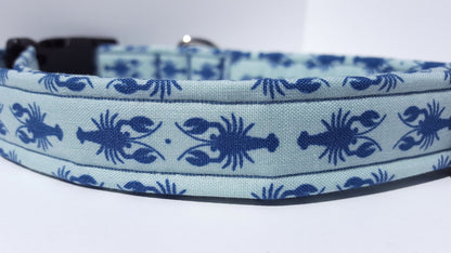 Rock Lobster Collar, Beach Collar, Blue Collar, Boy Dog Collar, Girl Dog Collar, Lobster Collar, Small Dog Collar, Large Dog Collar