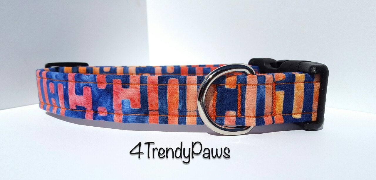 Sunset Collar, Orange Collar, Blue Collar, Boy Dog Collar, Girl Dog Collar, Small Dog Collar, Large Dog Collar, Cat Collar