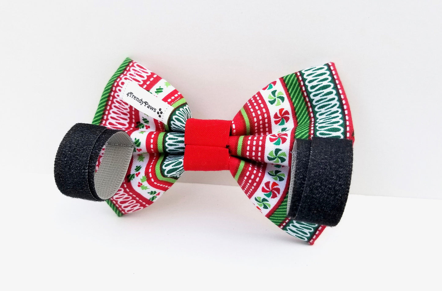 Ugly Sweater Christmas Bow, Christmas Bowtie, Christmas Dog Bowtie, Holiday Dog Bowtie, Red & Green Bow, Girl Dog Bow, Boy Dog Bowtie