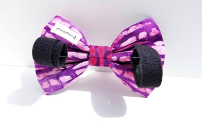 Pink and Purple Batik Bow