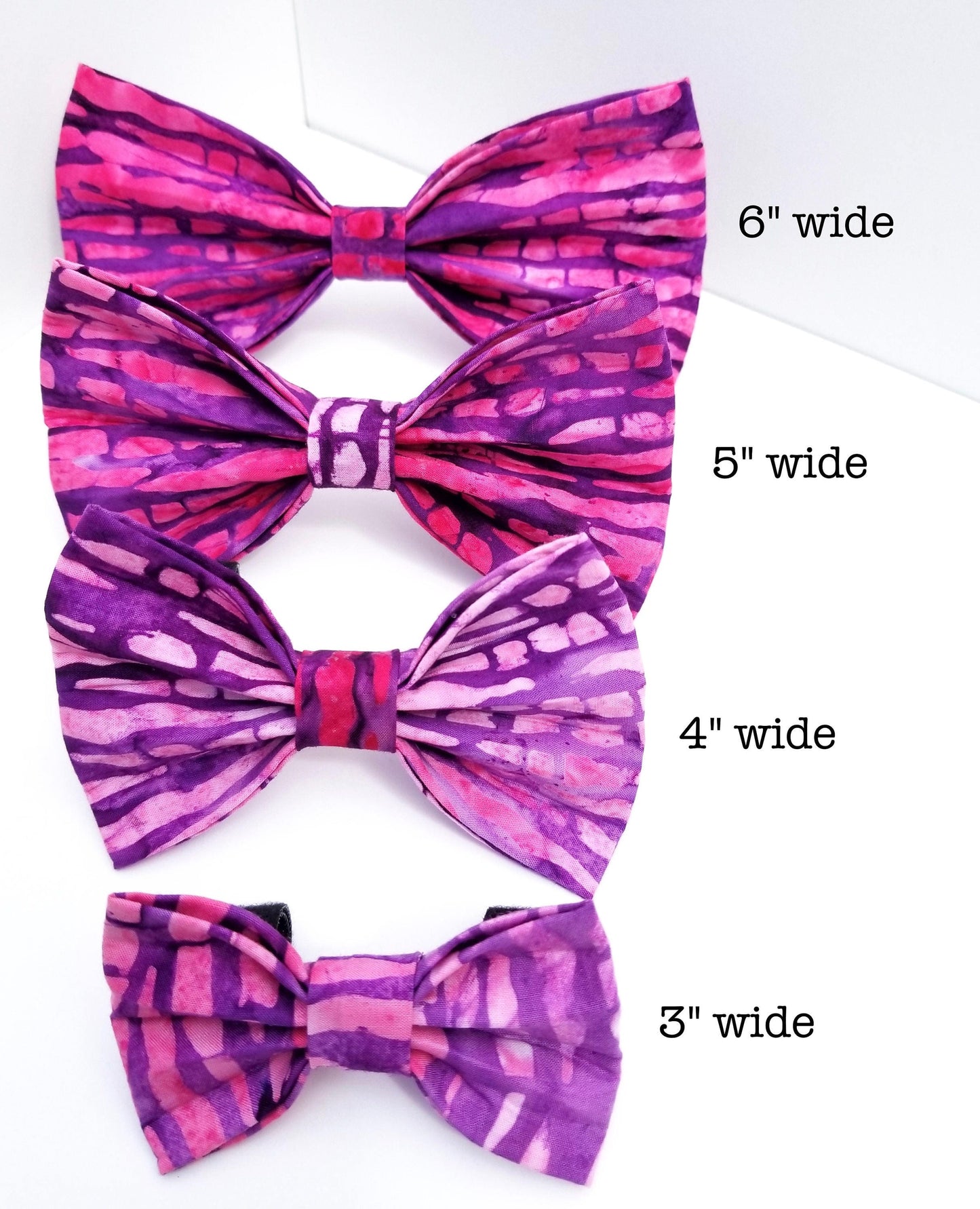 Pink and Purple Batik Bow