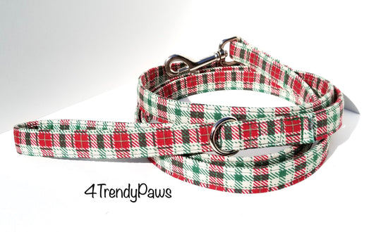 Christmas Plaid Leash