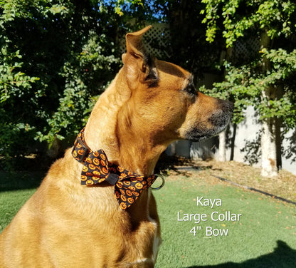 Jack-o-lanterns Dog Bow