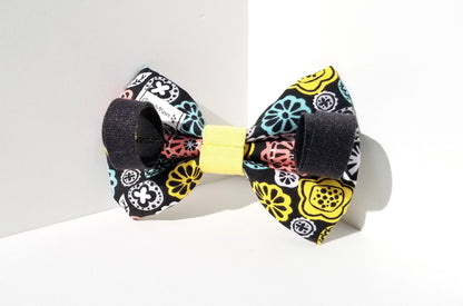 Retro Flowers Bow, Retro Dog Bow, Floral Dog Bow, Flowers Dog Bow, Girl Dog Bow, Boy Dog Bow Tie, Bow Tie