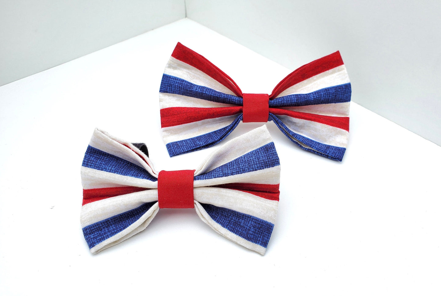 Rustic Patriot Bow, 4th of July Bow, Red White & Blue Bow, Summer Bow, Boy Dog Bow, Girl Dog Bow, Small Dog Bow, Big Dog Bow, Dog Bow Tie