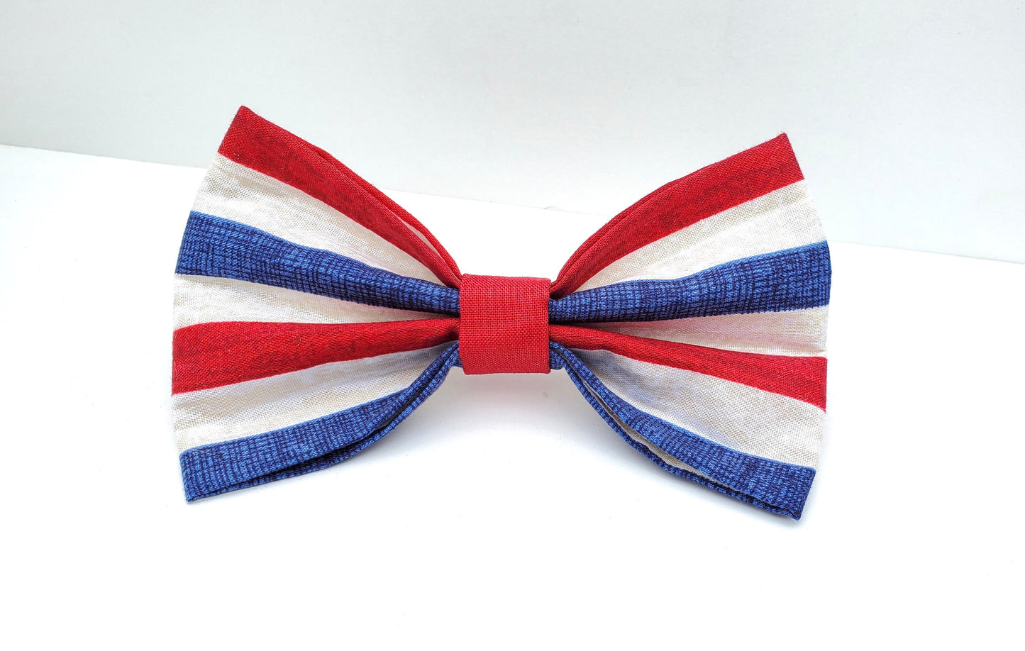 Rustic Patriot Bow, 4th of July Bow, Red White & Blue Bow, Summer Bow, Boy Dog Bow, Girl Dog Bow, Small Dog Bow, Big Dog Bow, Dog Bow Tie