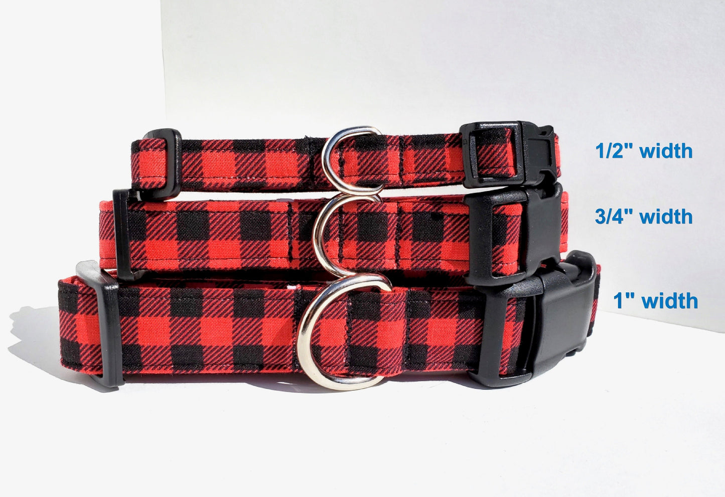 Red and Black Buffalo Plaid Collar