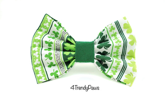 Lucky Stripes Dog Bow