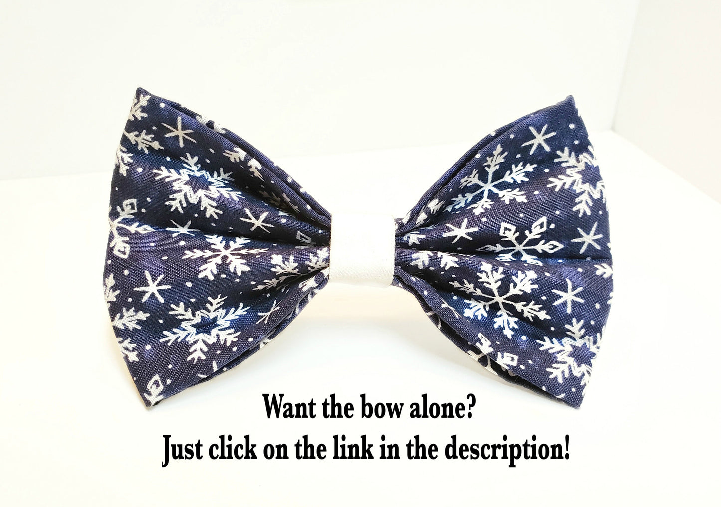 Snowflakes on Blue Dog Collar, Christmas Collar, Winter Collar, Holiday Dog Collar, Boy Dog Collar, Girl Dog Collar