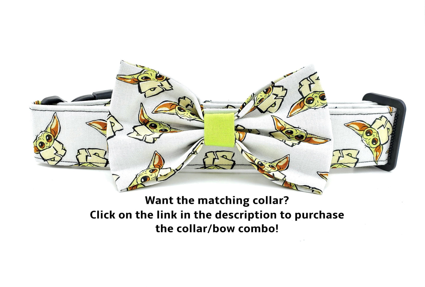 The Child Dog Bow, Baby Yoda Dog Bow, Star Wars Dog Bow, The Mandalorian Dog Bow, Boy Dog Bow Tie, Girl Dog Bow