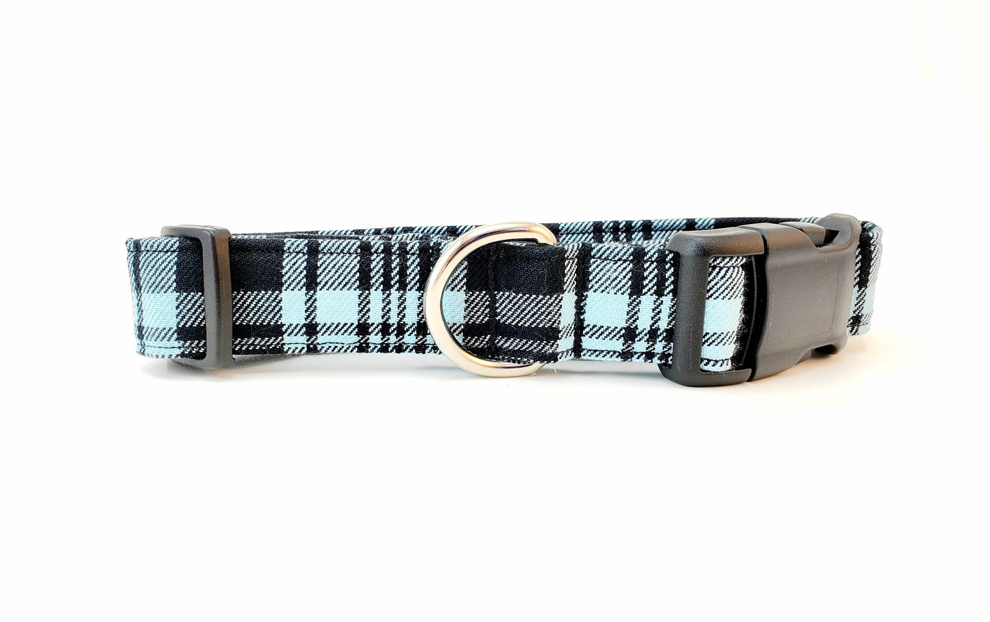 Robin Egg Blue Plaid Dog Collar, Plaid Dog Collar, Blue Plaid Dog Collar, Spring Dog Collar, Easter Dog Collar, Boy Dog Collar, Girl Dog