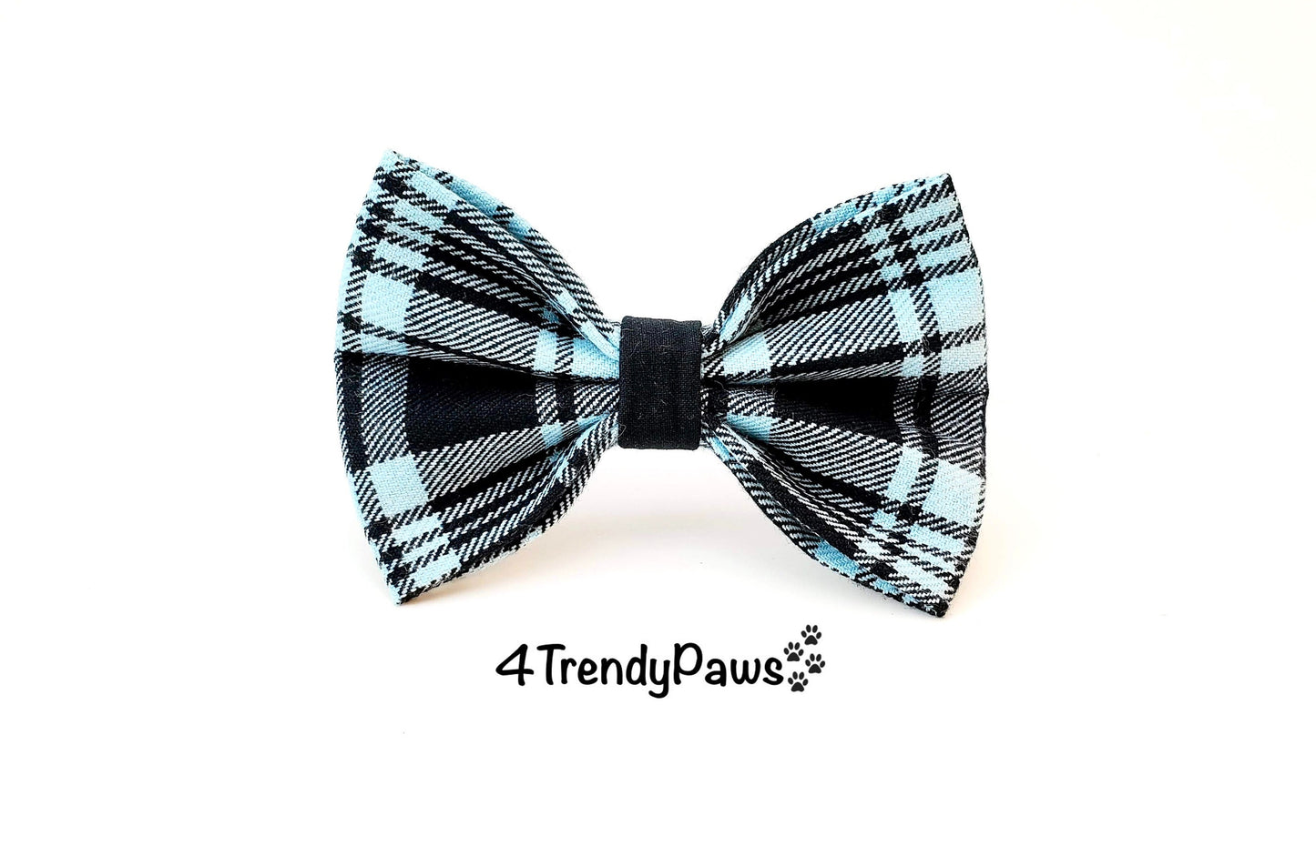 Robin Egg Blue Plaid Dog Bow, Blue Plaid Dog Bow, Plaid Dog Bow Tie, Spring Dog Bow, Easter Dog Bow Tie, Dog Bow Tie