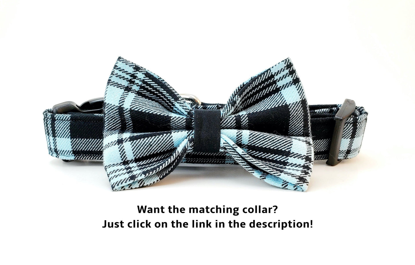 Robin Egg Blue Plaid Dog Bow, Blue Plaid Dog Bow, Plaid Dog Bow Tie, Spring Dog Bow, Easter Dog Bow Tie, Dog Bow Tie