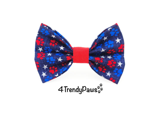 Patriotic Paws Dog Bow