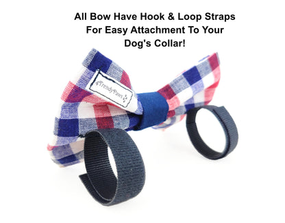 Patriotic Picnic Dog Bow