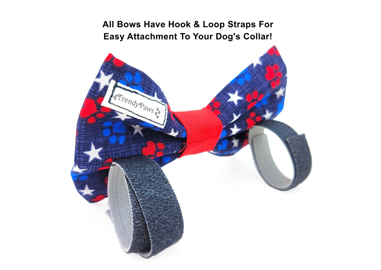 Patriotic Paws Dog Bow