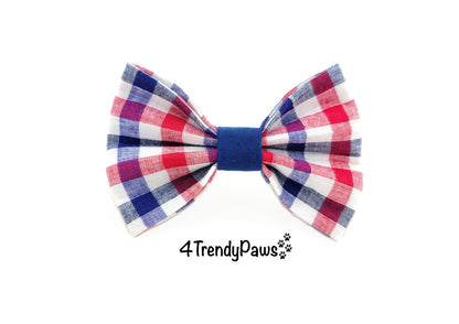 Patriotic Picnic Dog Bow